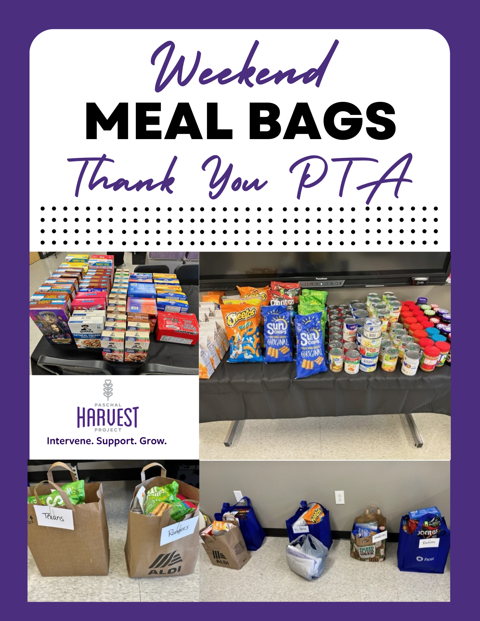 Weekend Meal Bags